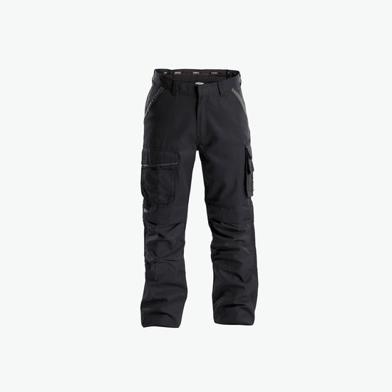 Dassy Connor Canvas werkbroek met kniezakken - Zwart/Antracietgrijs Werkbroek Dassy