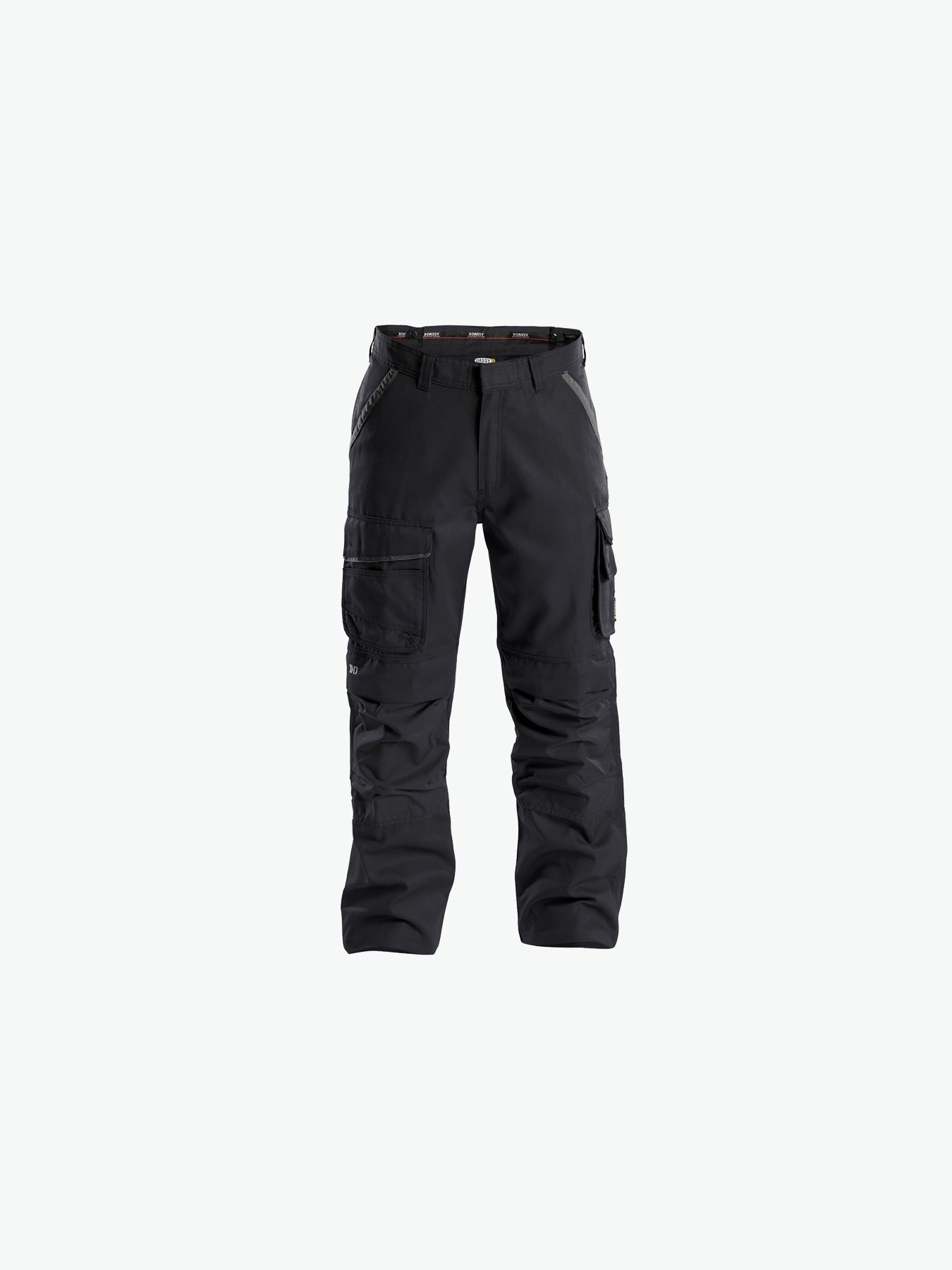 Dassy Connor Canvas werkbroek met kniezakken - Zwart/Antracietgrijs Werkbroek Dassy