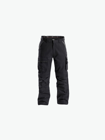 Dassy Connor Canvas werkbroek met kniezakken - Zwart/Antracietgrijs Werkbroek Dassy