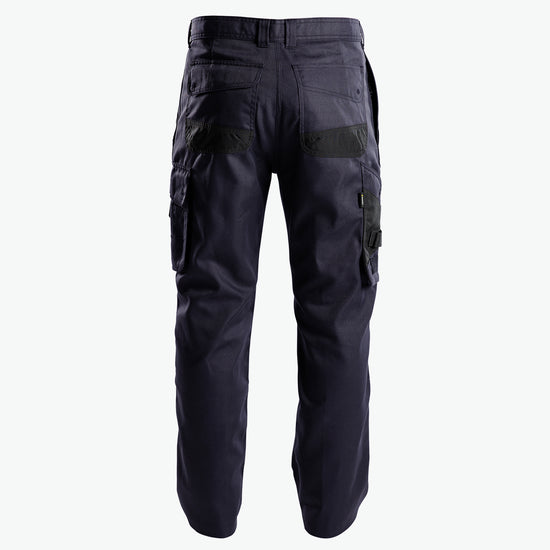 Dassy Connor Canvas werkbroek met kniezakken - Nachtblauw/Zwart Werkbroek Dassy