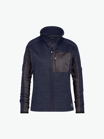 Dassy Convex Women Midlayer vest voor dames - Nachtblauw/Antracietgrijs Werkvest Dames Dassy
