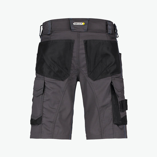 Dassy Cosmic Werkshort - Antracietgrijs/Zwart Werkbroek Dassy