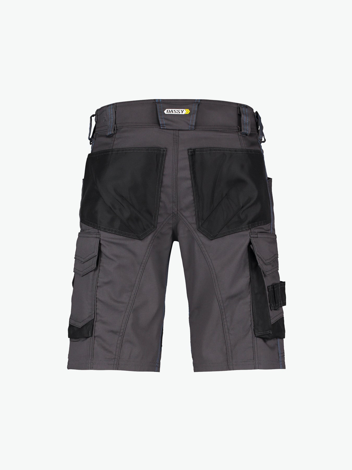 Dassy Cosmic Werkshort - Antracietgrijs/Zwart Werkbroek Dassy