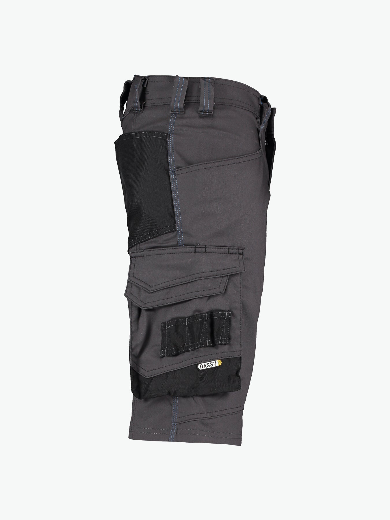 Dassy Cosmic Werkshort - Antracietgrijs/Zwart Werkbroek Dassy