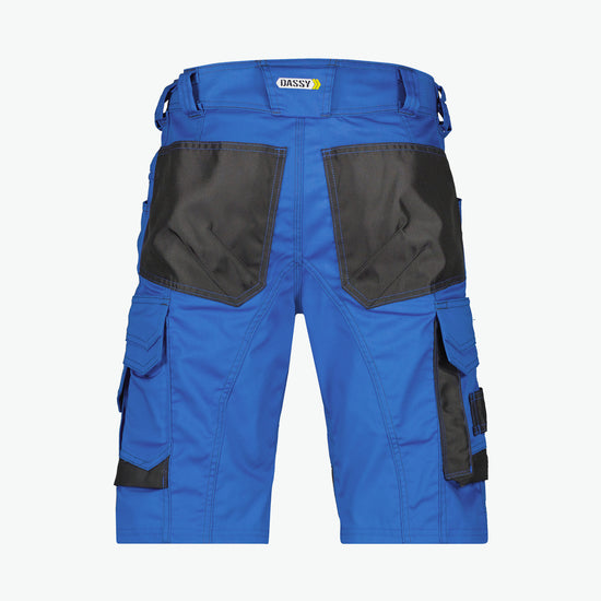 Dassy Cosmic Werkshort - Azuurblauw/Antracietgrijs Werkbroek Dassy