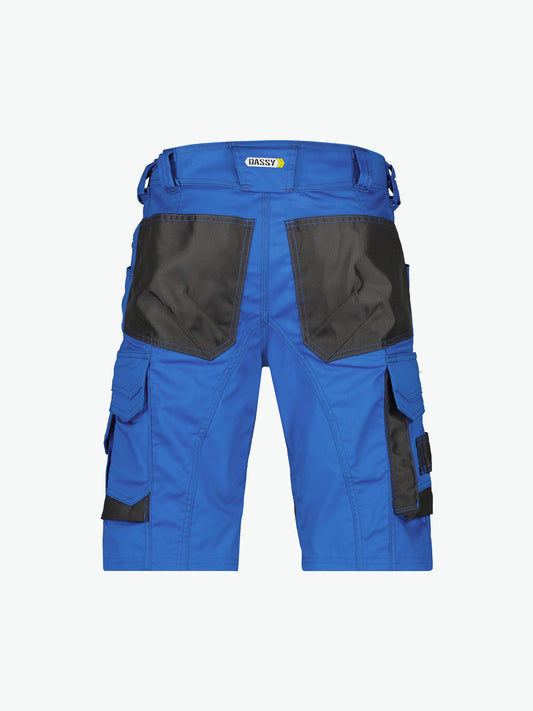 Dassy Cosmic Werkshort - Azuurblauw/Antracietgrijs Werkbroek Dassy