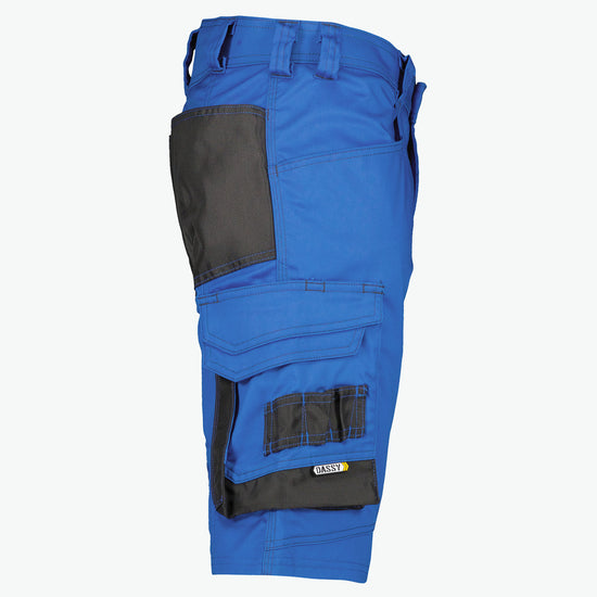 Dassy Cosmic Werkshort - Azuurblauw/Antracietgrijs Werkbroek Dassy