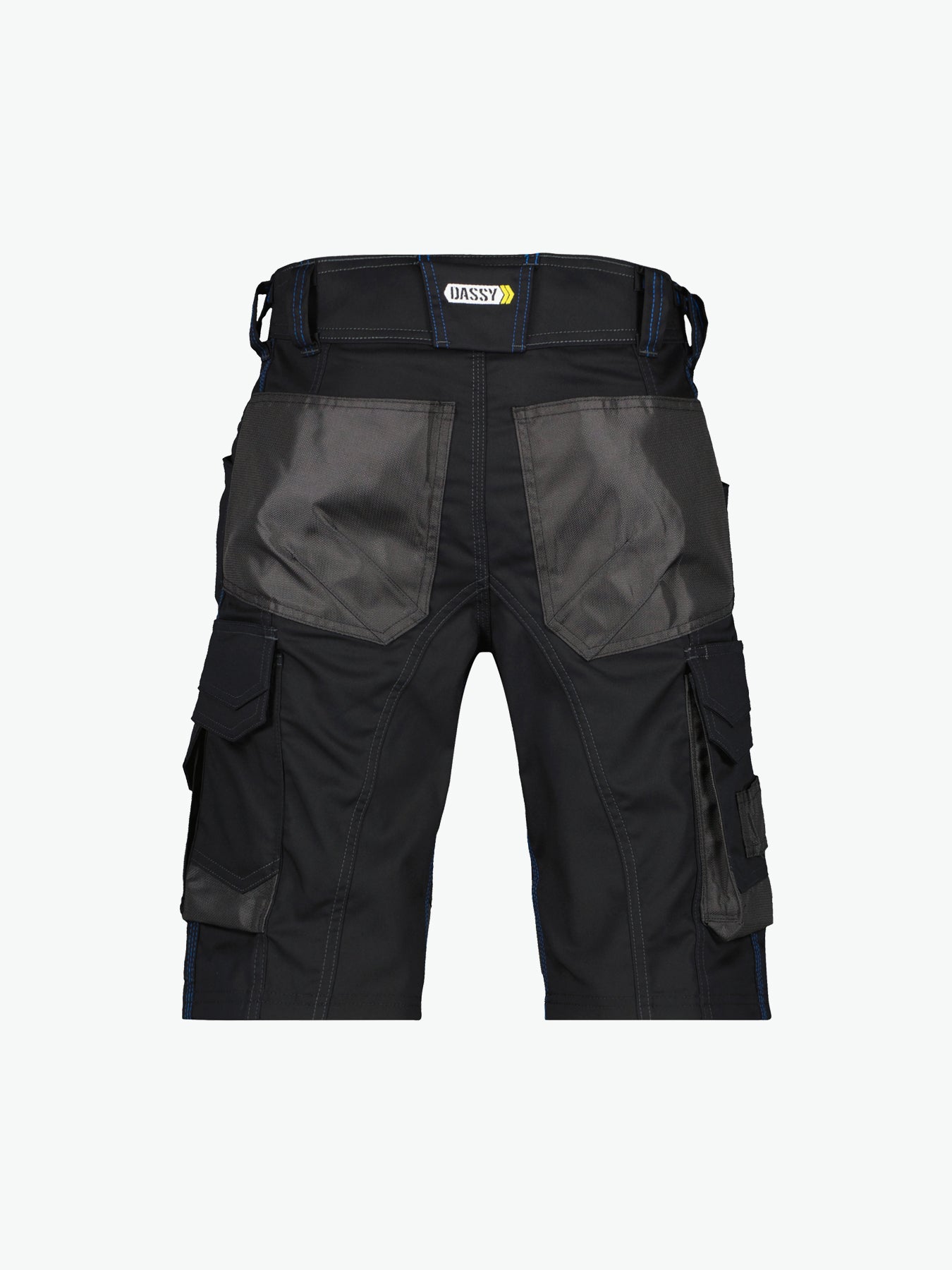 Dassy Cosmic Werkshort - Zwart/Antracietgrijs Werkbroek Dassy
