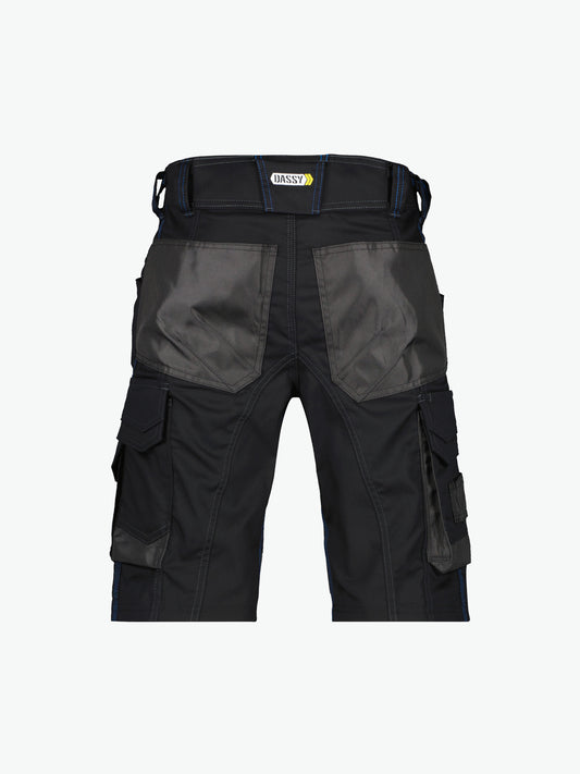 Dassy Cosmic Werkshort - Zwart/Antracietgrijs Werkbroek Dassy
