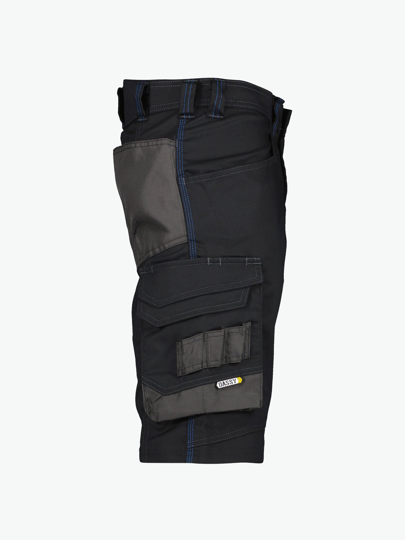 Dassy Cosmic Werkshort - Zwart/Antracietgrijs Werkbroek Dassy