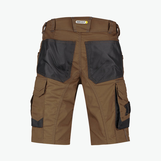 Dassy Cosmic Werkshort - Leembruin/Antracietgrijs Werkbroek Dassy