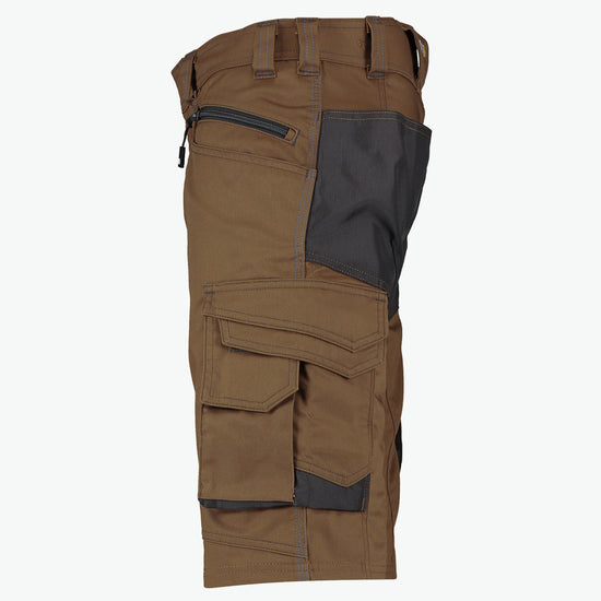 Dassy Cosmic Werkshort - Leembruin/Antracietgrijs Werkbroek Dassy