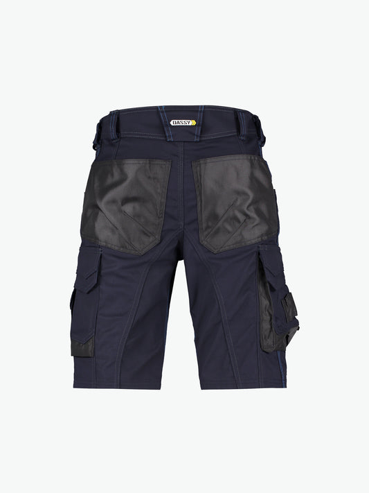 Dassy Cosmic Werkshort - Nachtblauw/Antracietgrijs Werkbroek Dassy