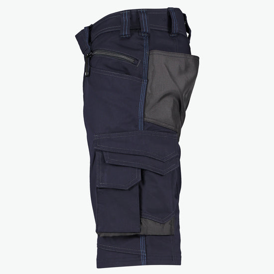 Dassy Cosmic Werkshort - Nachtblauw/Antracietgrijs Werkbroek Dassy