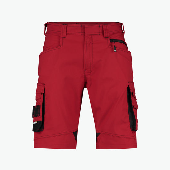 Dassy Cosmic Werkshort - Rood/Zwart Werkbroek Dassy