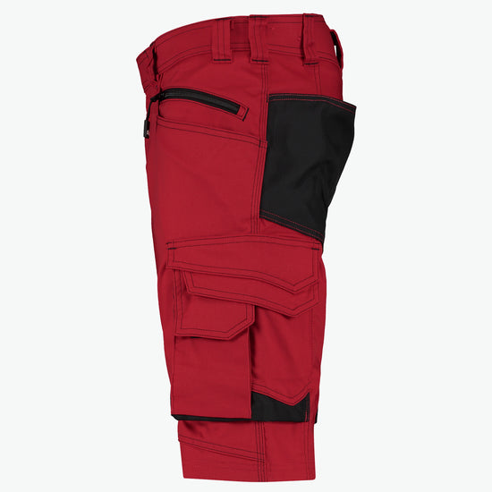 Dassy Cosmic Werkshort - Rood/Zwart Werkbroek Dassy