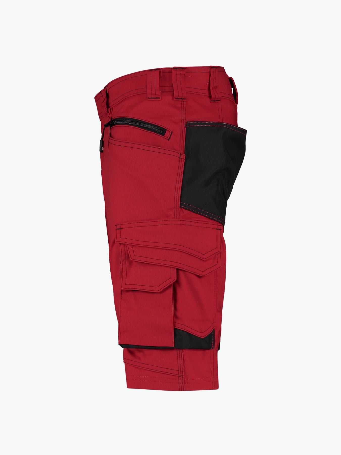 Dassy Cosmic Werkshort - Rood/Zwart Werkbroek Dassy