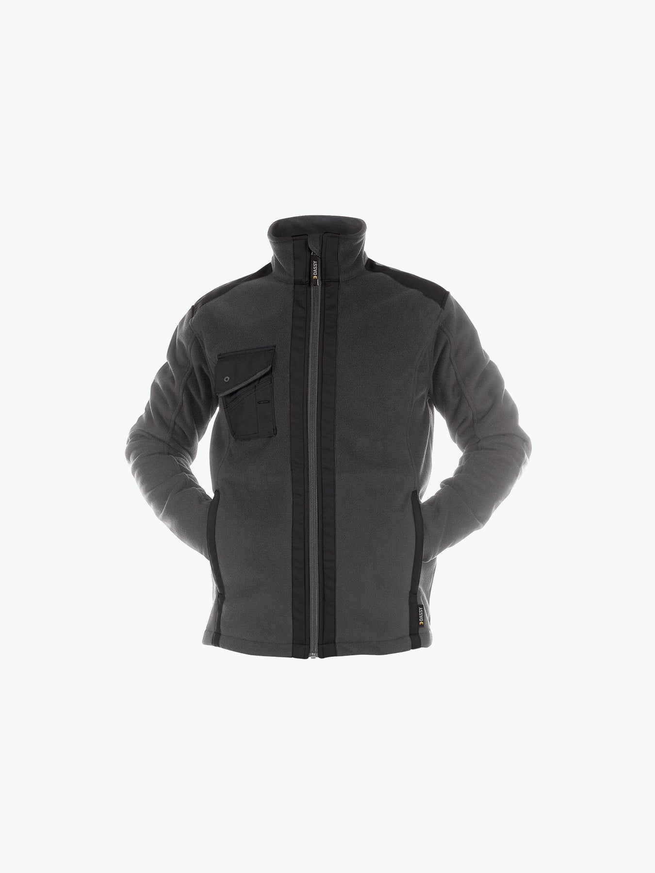 Dassy Croft Drielaagse fleecejas - Antracietgrijs/Zwart Werkjas Dassy