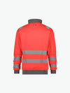 Dassy Denver Hogezichtbaarheidssweater - Fluorood/Cementgrijs Werksweater HiVis Dassy