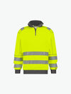 Dassy Denver Hogezichtbaarheidssweater - Fluogeel/Cementgrijs Werksweater HiVis Dassy
