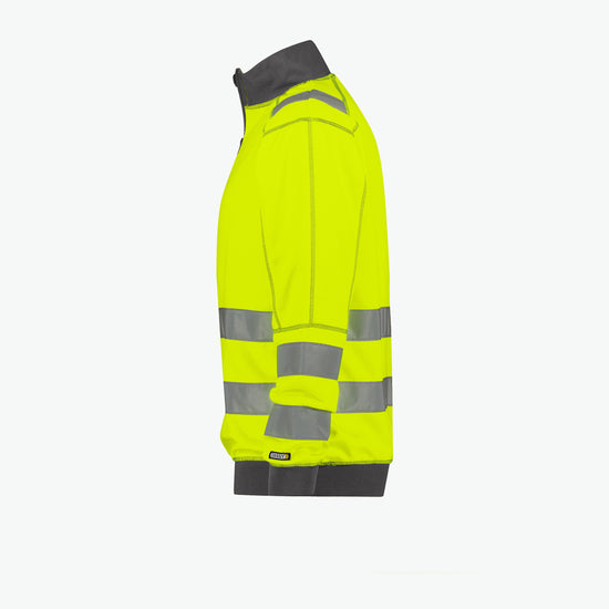 Dassy Denver Hogezichtbaarheidssweater - Fluogeel/Cementgrijs Werksweater HiVis Dassy