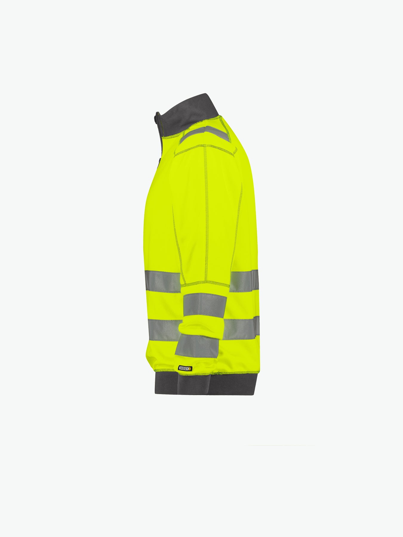 Dassy Denver Hogezichtbaarheidssweater - Fluogeel/Cementgrijs Werksweater HiVis Dassy