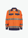 Dassy Dusseldorf Hogezichtbaarheidsvest - Fluo-Oranje/Marineblauw Werkvest HiVis Dassy