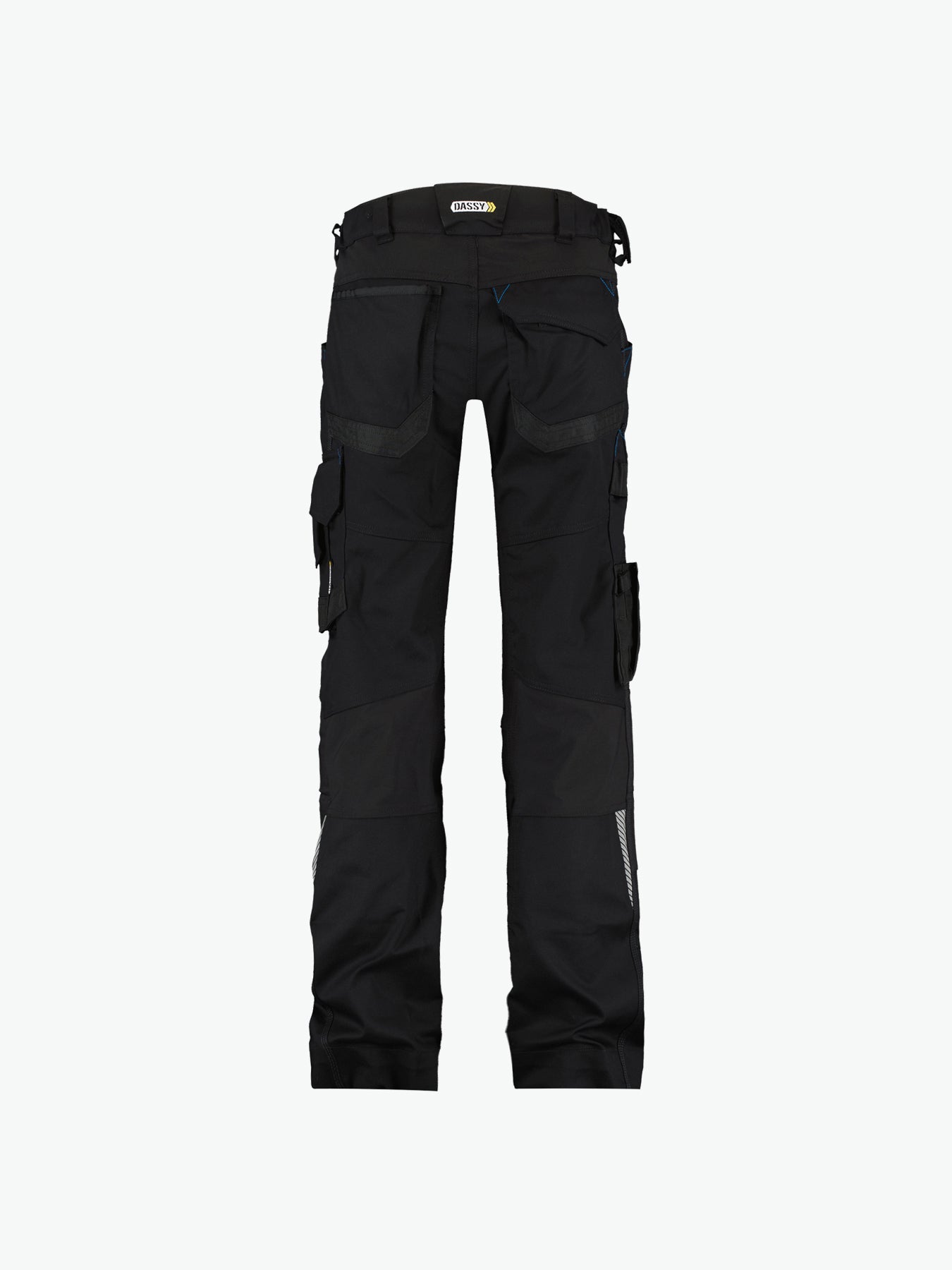 Dassy Dynax Women Werkbroek met stretch en kniezakken voor dames - Zwart Werkbroek Dames Dassy