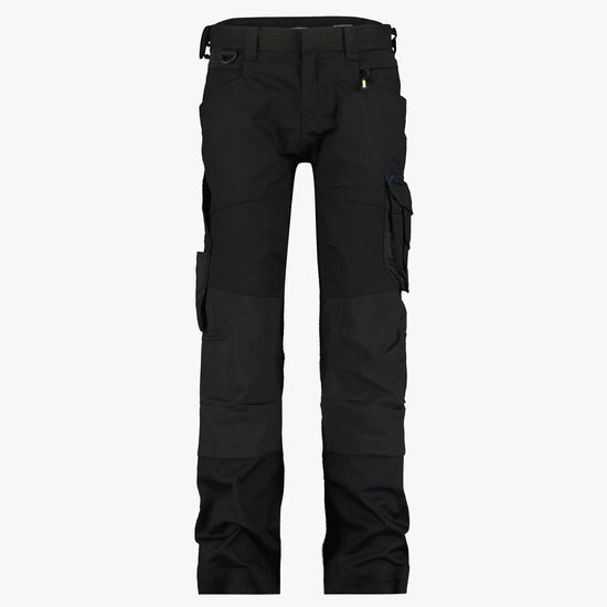 Dassy Dynax Women Werkbroek met stretch en kniezakken voor dames - Zwart Werkbroek Dames Dassy