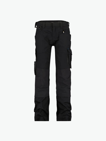 Dassy Dynax Women Werkbroek met stretch en kniezakken voor dames - Zwart Werkbroek Dames Dassy
