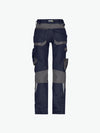 Dassy Dynax Women Werkbroek met stretch en kniezakken voor dames - Nachtblauw/Antracietgrijs Werkbroek Dames Dassy