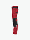 Dassy Dynax Women Werkbroek met stretch en kniezakken voor dames - Rood/Zwart Werkbroek Dames Dassy