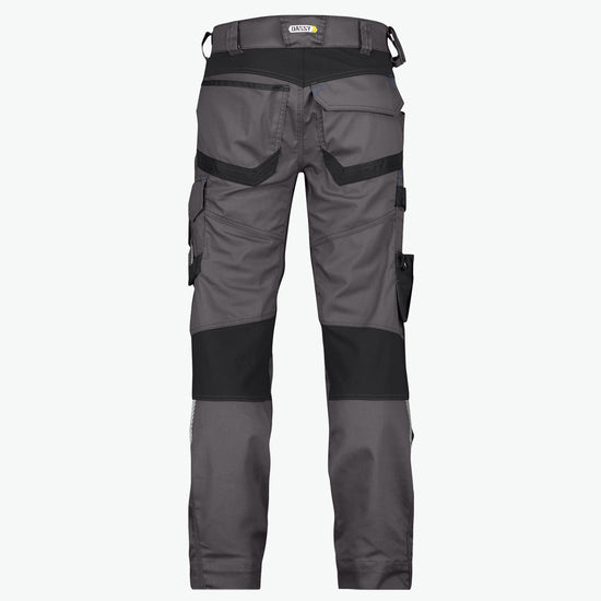 Dassy Dynax Werkbroek met stretch en kniezakken - Antracietgrijs/Zwart Werkbroek Dassy