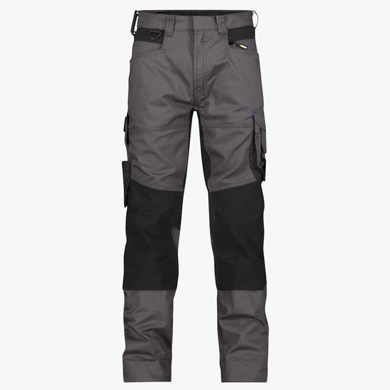 Dassy Dynax Werkbroek met stretch en kniezakken - Antracietgrijs/Zwart Werkbroek Dassy