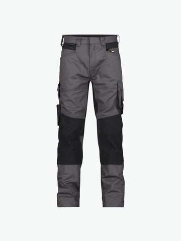 Dassy Dynax Werkbroek met stretch en kniezakken - Antracietgrijs/Zwart Werkbroek Dassy