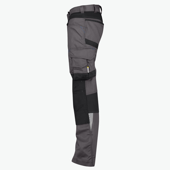 Dassy Dynax Werkbroek met stretch en kniezakken - Antracietgrijs/Zwart Werkbroek Dassy