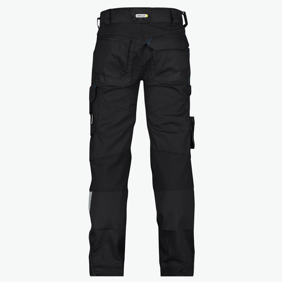Dassy Dynax Werkbroek met stretch en kniezakken - Zwart Werkbroek Dassy