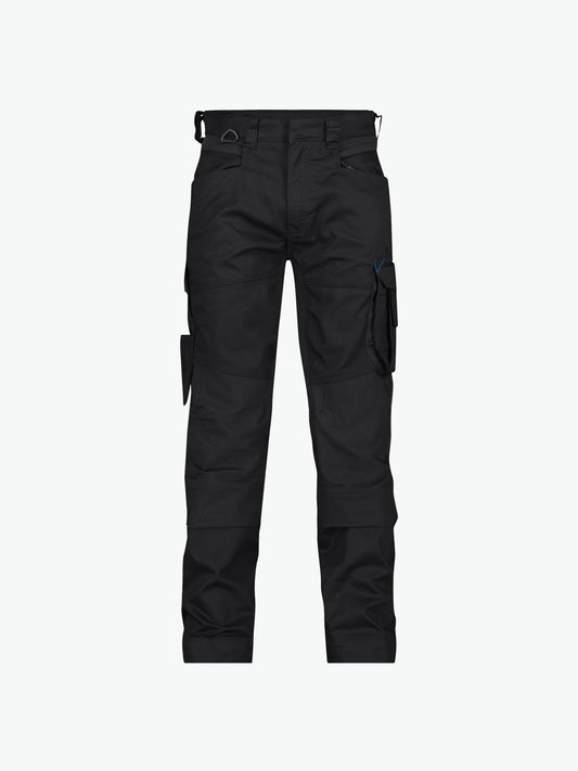 Dassy Dynax Werkbroek met stretch en kniezakken - Zwart Werkbroek Dassy