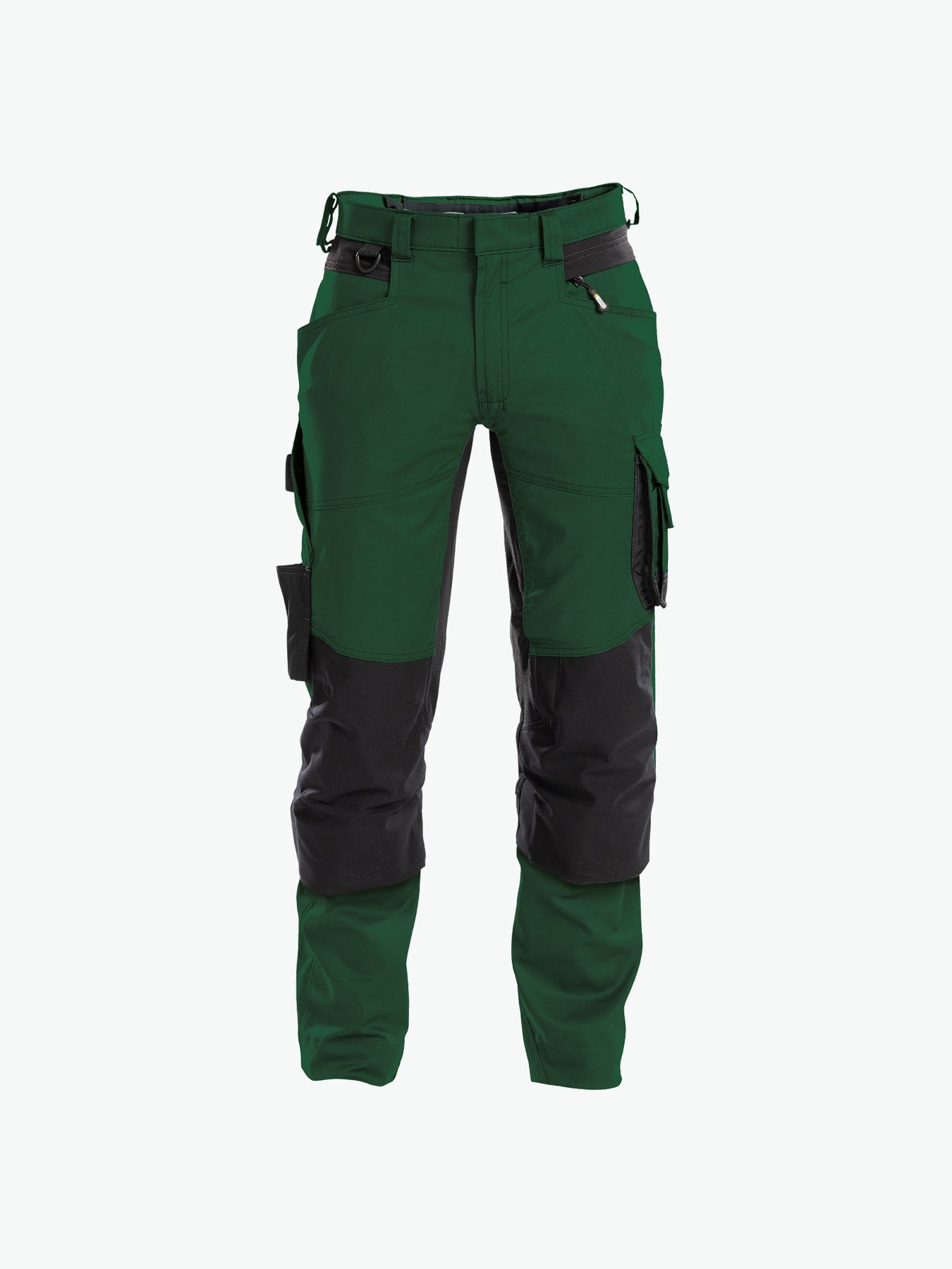 Dassy Dynax Werkbroek met stretch en kniezakken - Flessengroen/Zwart Werkbroek Dassy