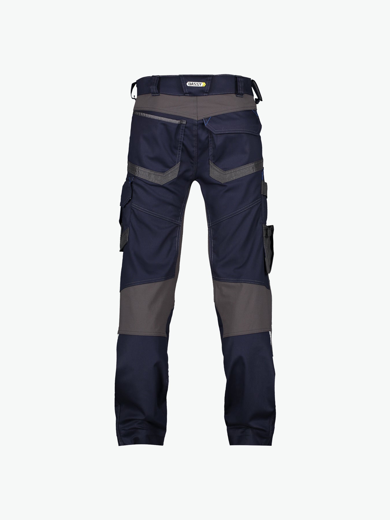 Dassy Dynax Werkbroek met stretch en kniezakken - Nachtblauw/Antracietgrijs Werkbroek Dassy