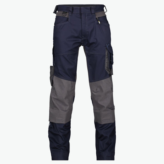 Dassy Dynax Werkbroek met stretch en kniezakken - Nachtblauw/Antracietgrijs Werkbroek Dassy