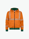 Dassy Evans Hogezichtbaarheidshoodie - Fluo-Oranje/Flessengroen Werkjas HiVis Dassy