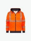 Dassy Evans Hogezichtbaarheidshoodie - Fluo-Oranje/Marineblauw Werksweater HiVis Dassy