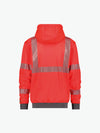 Dassy Evans Hogezichtbaarheidshoodie - Fluorood/Cementgrijs Werkjas HiVis Dassy