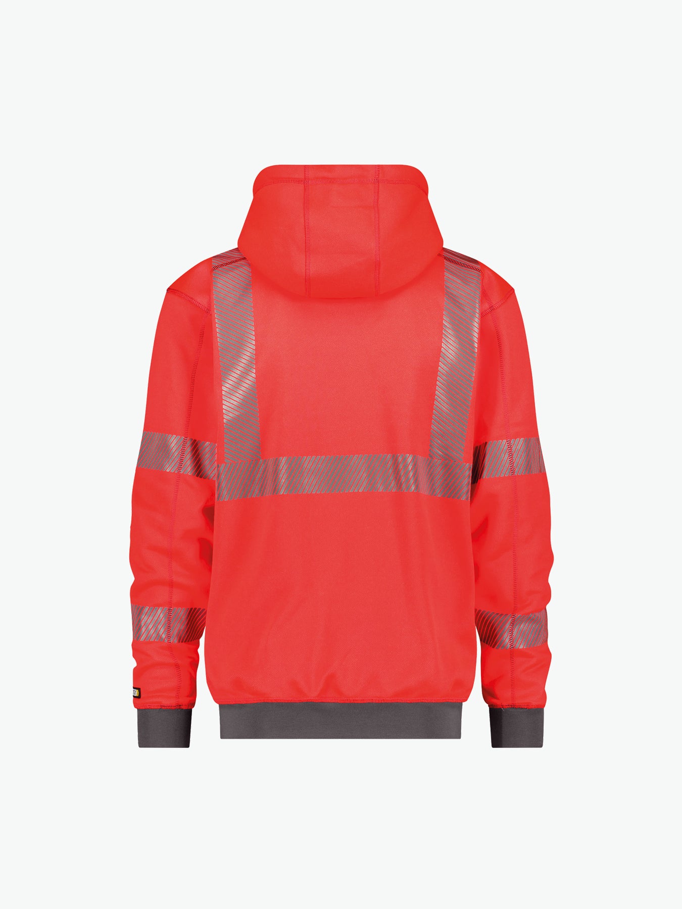 Dassy Evans Hogezichtbaarheidshoodie - Fluorood/Cementgrijs Werkjas HiVis Dassy