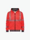 Dassy Evans Hogezichtbaarheidshoodie - Fluorood/Cementgrijs Werkjas HiVis Dassy
