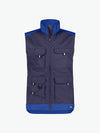 Dassy Faro Tweekleurige mouwloze werkvest - Marineblauw/Korenblauw Werkvest Dassy