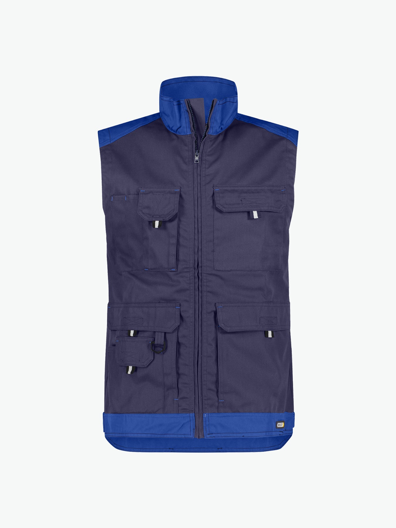 Dassy Faro Tweekleurige mouwloze werkvest - Marineblauw/Korenblauw Werkvest Dassy