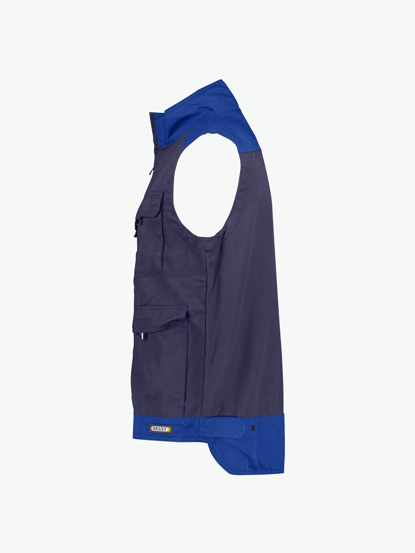 Dassy Faro Tweekleurige mouwloze werkvest - Marineblauw/Korenblauw Werkvest Dassy