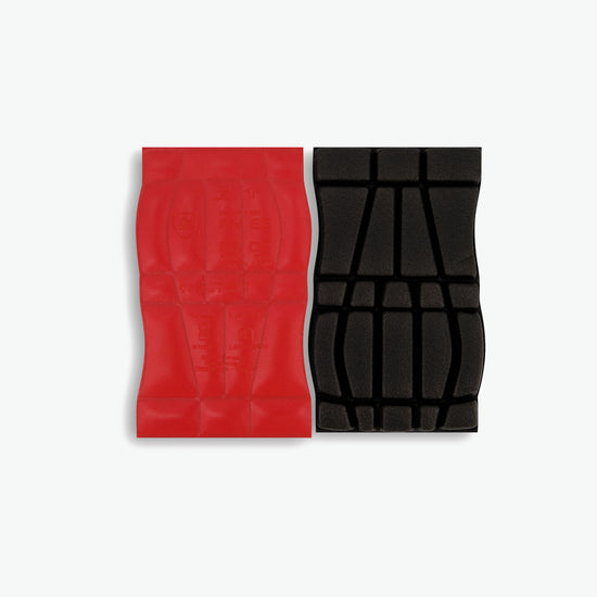 Dassy Fides Gecertificeerde kniebeschermers (Type 2, level 1) - Rood/Zwart Kniebeschermer Dassy